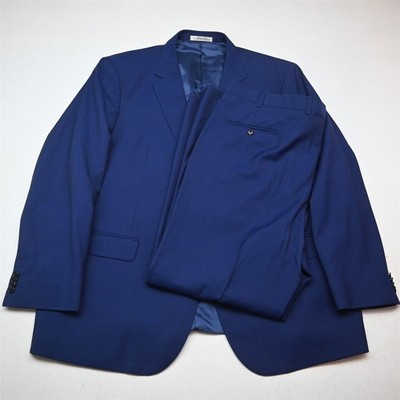 Joseph Abboud 50R 44x32 Blue 100% Marzotto Wool USA Made Soft