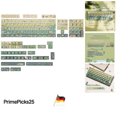 Mechanische Tastatur Keycap Set 143 Tasten PBT Mehrbereich Kompatibel