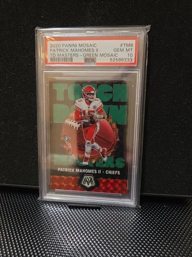 2020 PANINI MOSAIC TOUCHDOWN MASTERS #TM8 PATRICK MAHOMES KANSAS CITY green