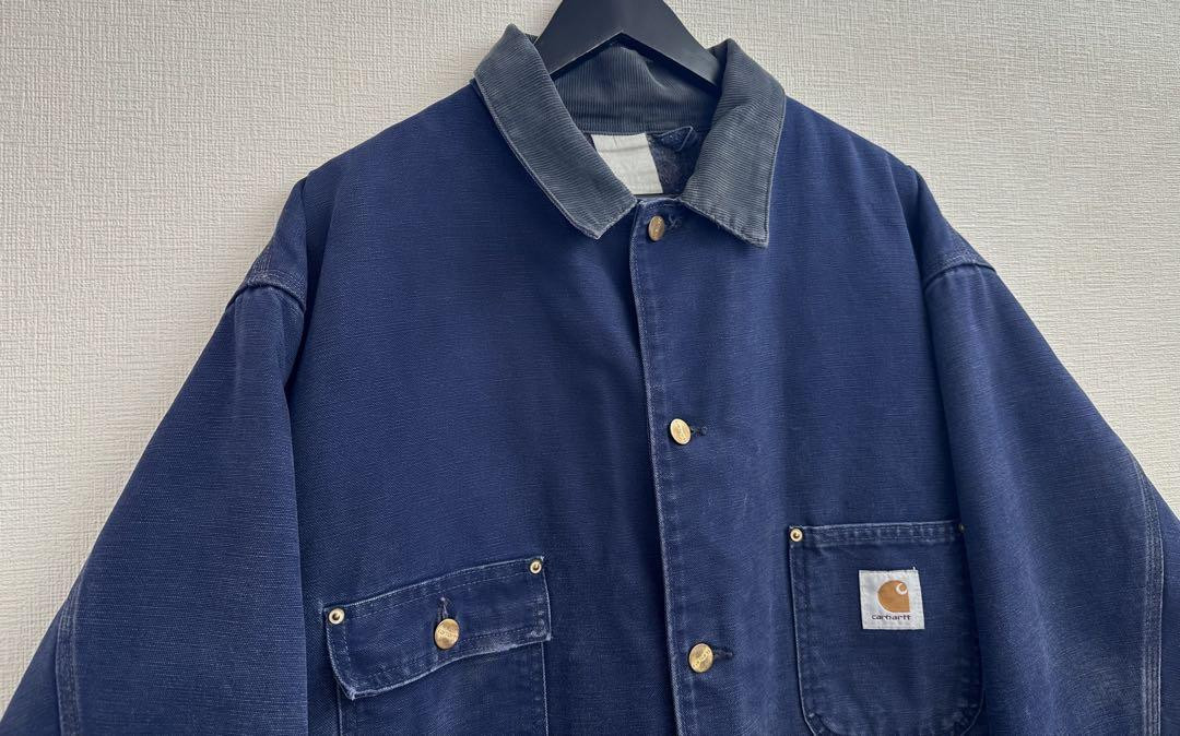 超スペシャル 80s カーハート チョアコート ネイビーブルー XL XXL 超スペシャル 80s カーハート チョアコート ネイビーブルー XL