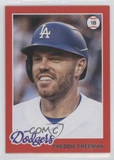 2022 Topps Archives 1978 Topps Design Red 46/75 Freddie Freeman #107 o7m