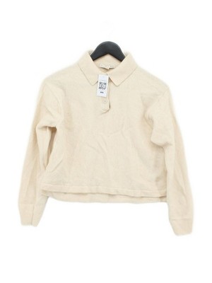 JW Anderson X Uniqlo Damen Pullover M Creme 100% Sonstige Kragenpullover
