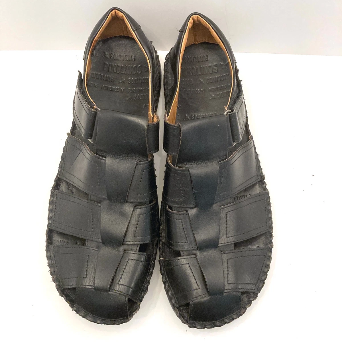 Mephisto Brown Leather Fisherman Gladiator Comfort Sandals EU 47 US 13 Mephisto Fisherman Sandals for Women for sale | eBay main image 2