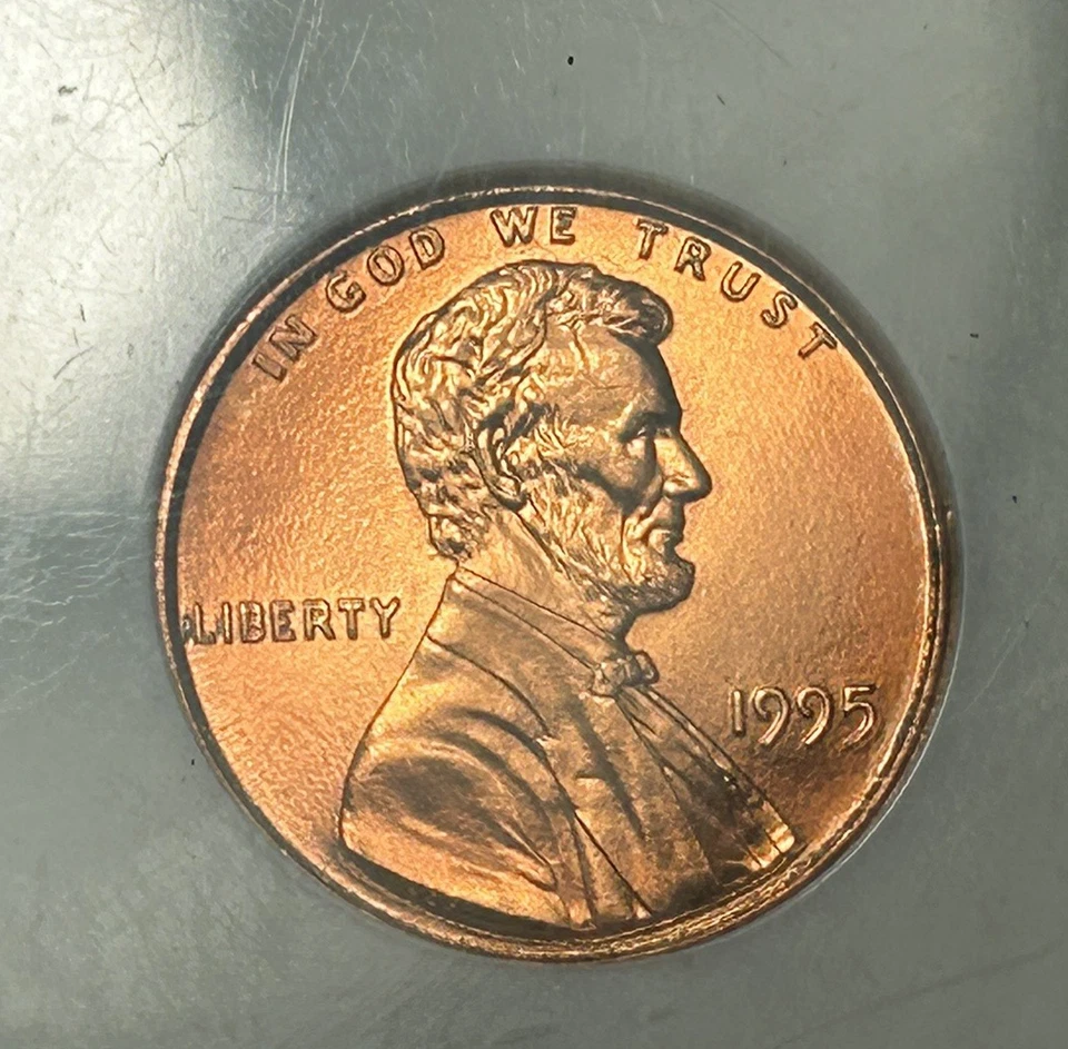 1995 DOUBLE DIE OBVERSE  LINCOLN CENT NGC MS 68 RD - Image 2 of 4