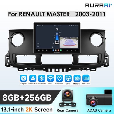 Für Renault Master 2003-2011 13,1'' Android Autoradio GPS CarPlay DSP 8+256GB DVR