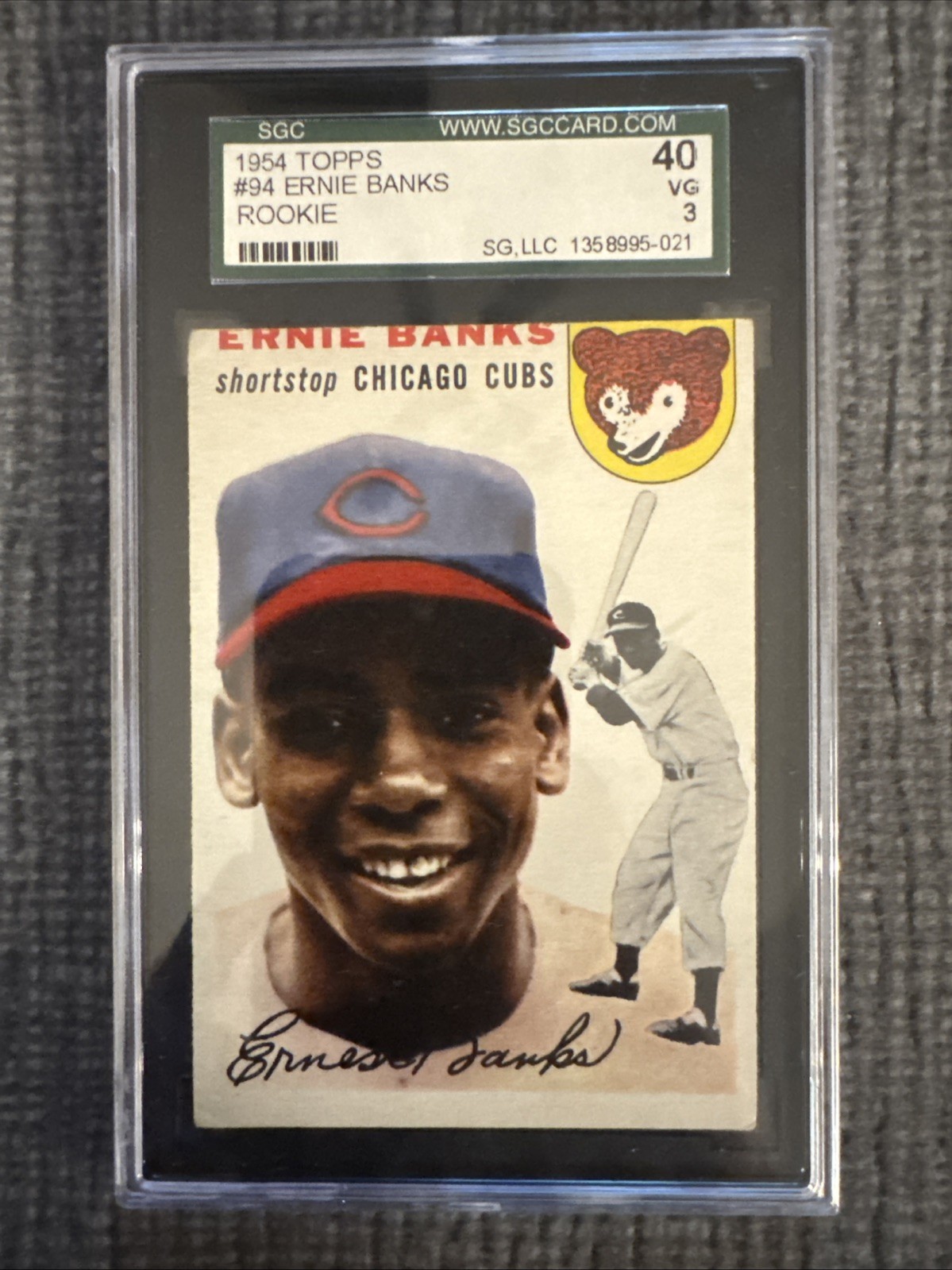 1954 Topps - Ernie Banks #94 (RC) SGC 3 Sharp Card!