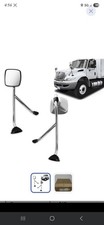 Chrome Hood Mirror For International 4300 Truck Mirror Pair Withmount Armchrome