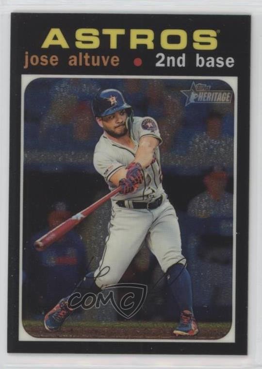 2020 Topps Heritage Chrome 667/999 Jose Altuve #THC-264 gh4