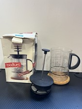 Vintage Bodum Latteo Cappuccino Milk Whip Glass Microwave Safe Model #1366