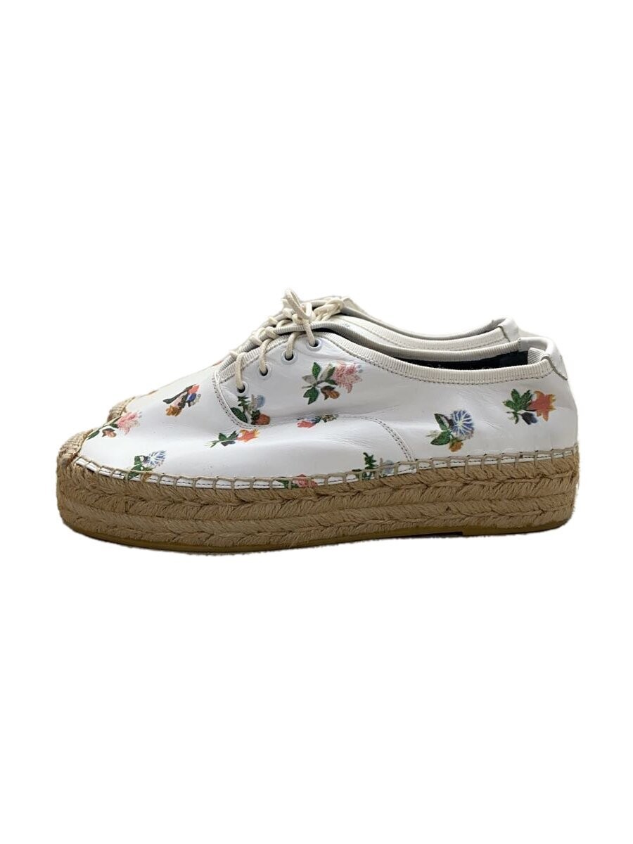 Saint Laurent Floral/Low-Cut Sneakers/35.5/Wht/Leather/Dg 416427