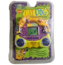 VTG 1999 Tiger Electronics Nickelodeon Cat Dog Handheld Game New Sealed Blister 