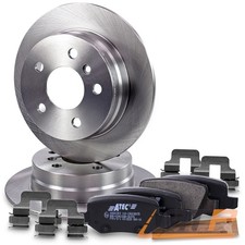 2x BREMSSCHEIBE VOLL Ø258 + BREMSKLÖTZE HINTEN FÜR MERCEDES BENZ A-KLASSE W169
