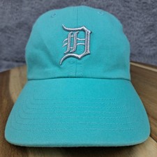 Detroit Tigers Hat Cap Strap Back Blue Teal Logo Kids Size MLB Baseball New Era