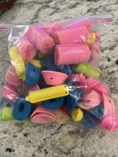 Vintage Lg Lot Scunci/goody Foam Sponge Curlers Rollers Various Sizes Colors