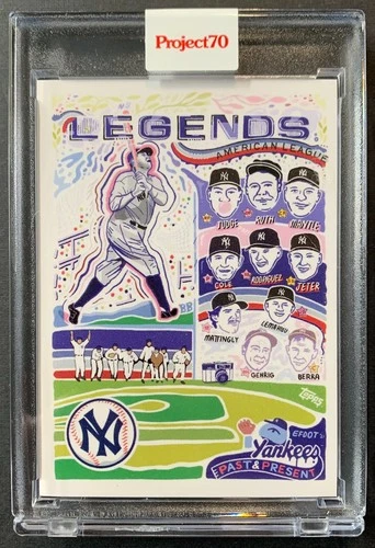 2021 Topps Project70 #499 New York Yankees Baseball Legends Team Card Ruth Berra