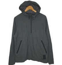 Adidas Golf Ultimate365 Anorak Jacke Herren S grau 1/4 Zip Kapuze Stretch