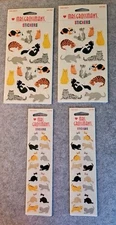 Mrs. Grossman's LOT of 4 Packs Vintage RARE Cat Stickers!!