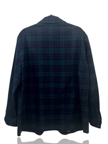 Vtg Pendleton Blazer Black Watch Print Jacket 3 Button Unisex Size XL image 3