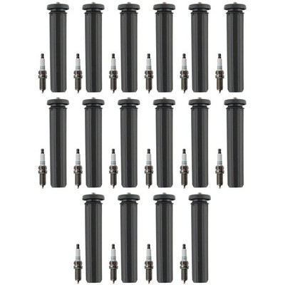 Denso 16 Iridium Long-Life Spark Plugs 16 Coil Boots Kit for Challenger 2015 V8