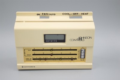 Vintage Early 1980s Commodore / Johnson Controls Programmable Thermostat