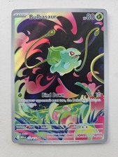 Pokémon TCG Bulbasaur Full Art Holo Illustration Rare 133/132 Mega Evolution NM