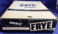 Vtg FRYE Brown Campus Boots 60/70s Knee High Cuff Sz 9 B Black Label Orig BOX