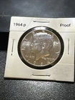 1964-P Kennedy 90% Silver Half Dollar Rare Proof Uncirculated Coin super cool!