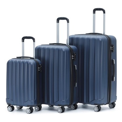 TSA Schloß 2080 Zwillingsrollen neu Reisekoffer Koffer Trolley Hartschale Set