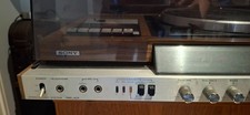 Vintage Sony record player with integrated cassette player and radio