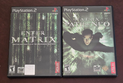 Enter the Matrix & Path of Neo - PlayStation 2 PS2 - Resurfaced 2 Game Bundle CI
