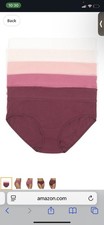 Felina Womens 5 Pack Pima Cotton Wide Waistband Hipster