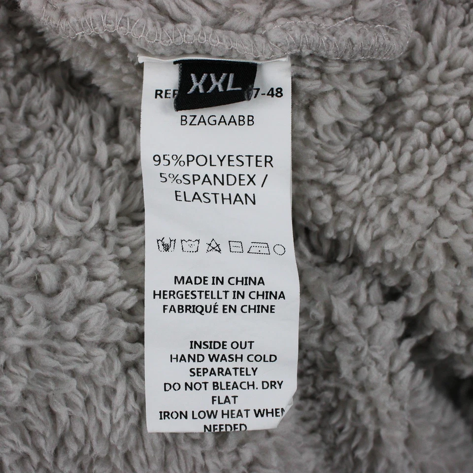 Suéter cárdigan con capucha difuso gris XXL sin marca para mujer Foto 4 de 4