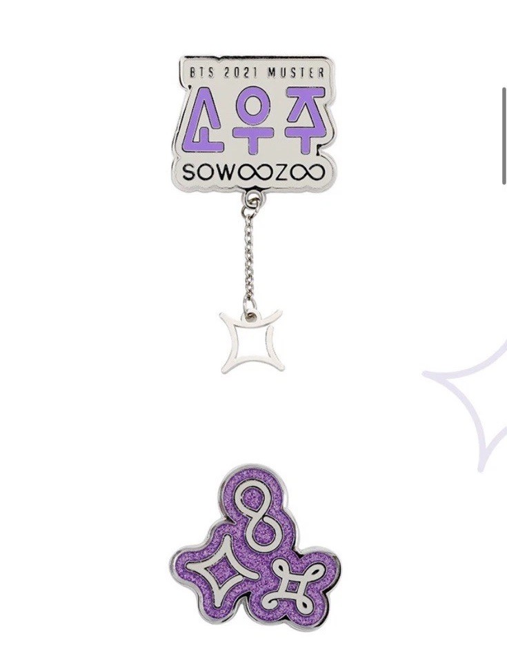 BTS SOWOOZOO MUSTER 2021 BADGE SET pins - Official Sealed