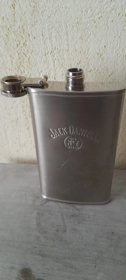 Jack Daniels - Flachmann - Old No 7 Brand - Stainless Steel 6 OZ - Bild 2 von 4