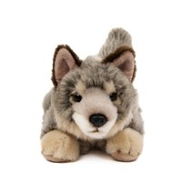 Kuscheltier Wolf Liegend Grau/Beige 20 Cm PlüSchwolf