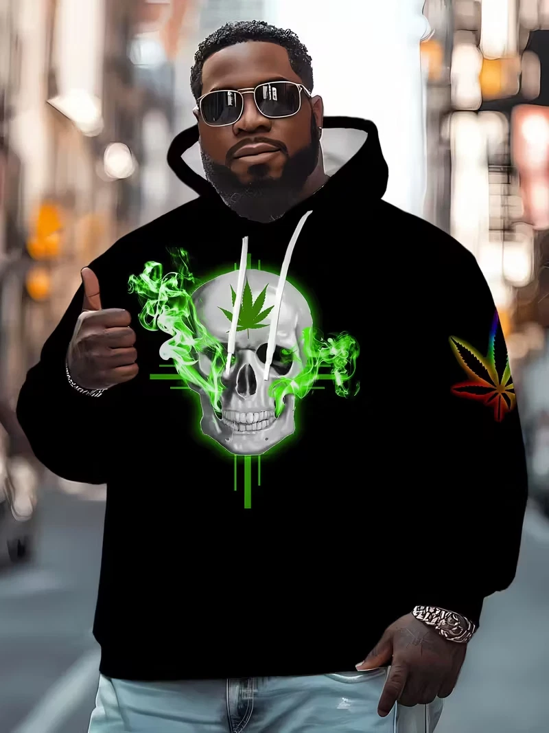 Men's Colorful Sweatshirts Hoodie long sleeve oversized BIG size 6XL