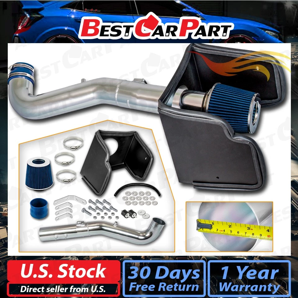 BCP AZUL 2005-2012 para Pathfinder Xterra 4,0 L V6 admisión de aire frío + protector térmico Foto 2 de 4