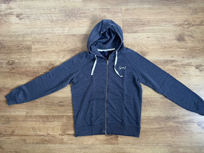 Gant Hoodie Kapuzen Sweatshirt Jacke  Gr. M Denim Blau