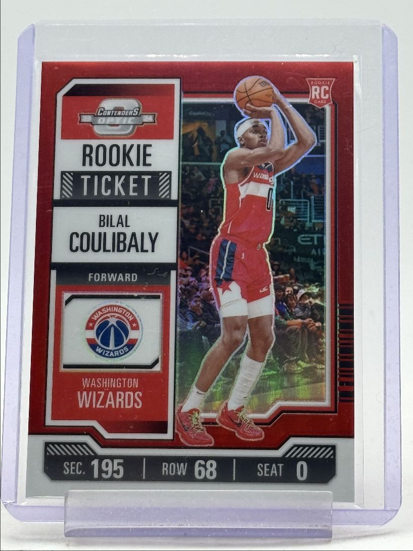BILAL COULIBALY 2023-24 CONTENDERS OPTIC ROOKIE TICKET RED PRIZM RC Q5752