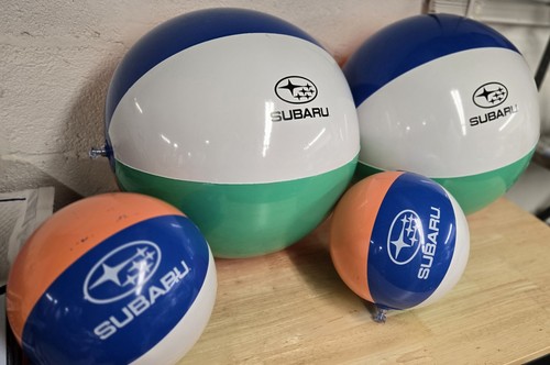 Subaru Promotional Beach Inflatable  Beach Balls 4 Two 16" Two 9"