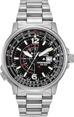 Citizen Eco-Drive Promaster Air Nighthawk BJ7000-52E Men Black Dial Pilot Watch