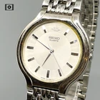 Seiko Galaxy V701-1T50 Steel Round Qz Mens Watch Vintage 1984 [Exc+4]  US Stock