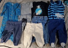 Carter's Etc 9 Pc Lot 8 Baby Clothes size 6 Month Boy Sleepers Bodysuits Pants