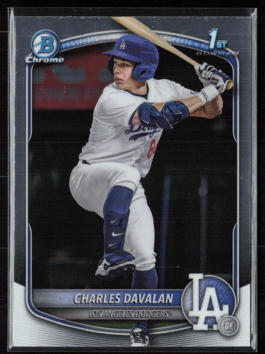 Charles Davalan 2025 Bowman Draft #BDC-96 Chrome Los Angeles Dodgers