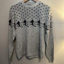 Vintage Jersild Ski Sweater Mens Medium Fair Isle Nordic Made in USA 90s