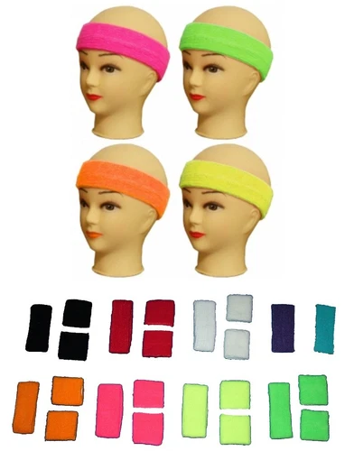 Headband HEADBAND sweatband wristband WRISTBAND SPORTS CARNIVAL PARTY