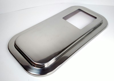 Stainless Shift Plate Floor Cover 4-7/8 x 5-3/4 Extended Hood for Peterbilt