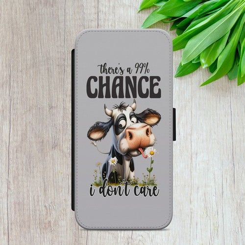 HIGHLAND COW FLIP CASE FOR IPHONE SAMSUNG GOOGLE ART FUNNY WALLET PHONE COVER - Picture 12 of 36