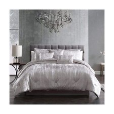 Riverbrook Home Turin Comforter Set, King, Silver, 7 Piece Set
