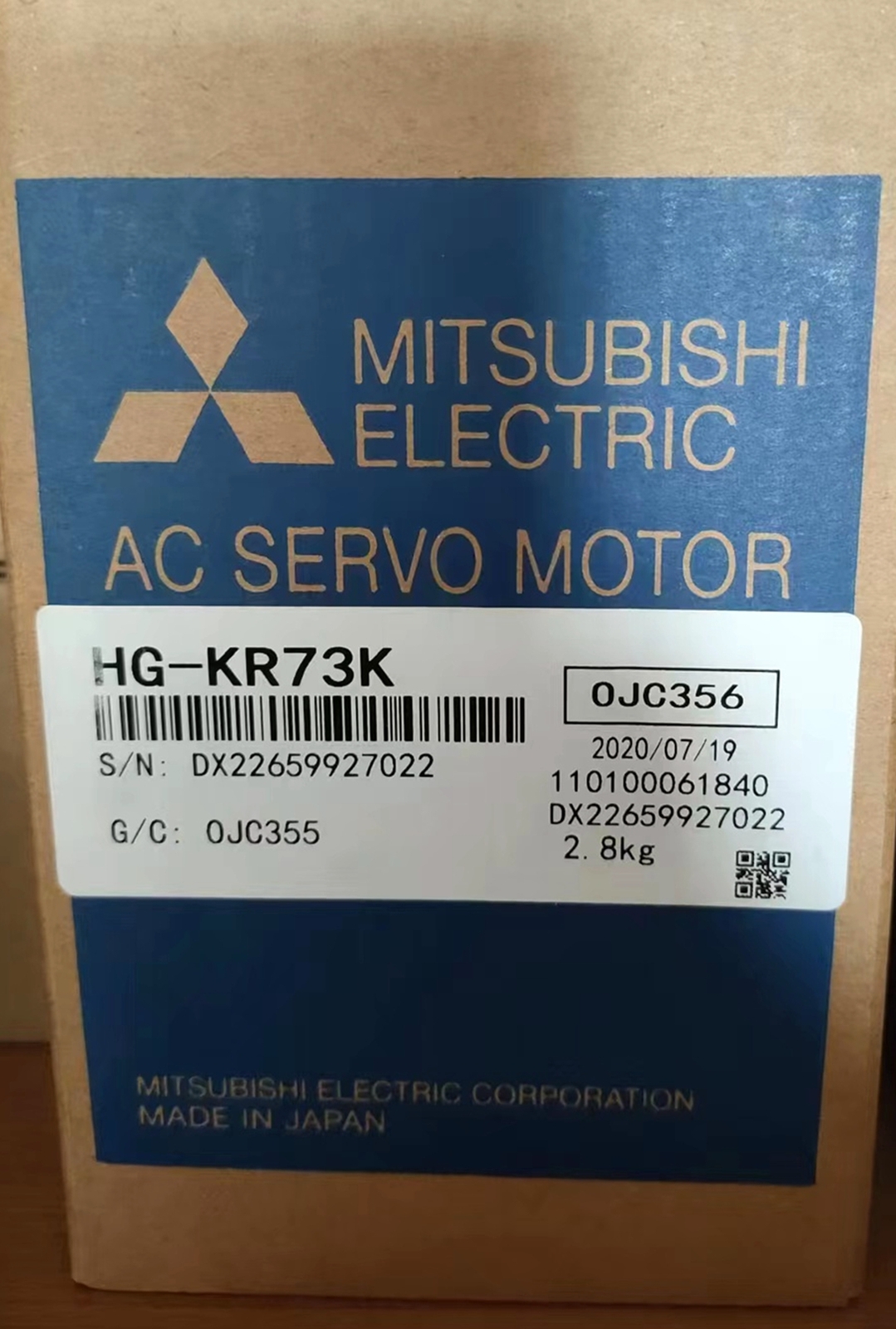 New In Box Mitsubishi servo motor HG-KR73K